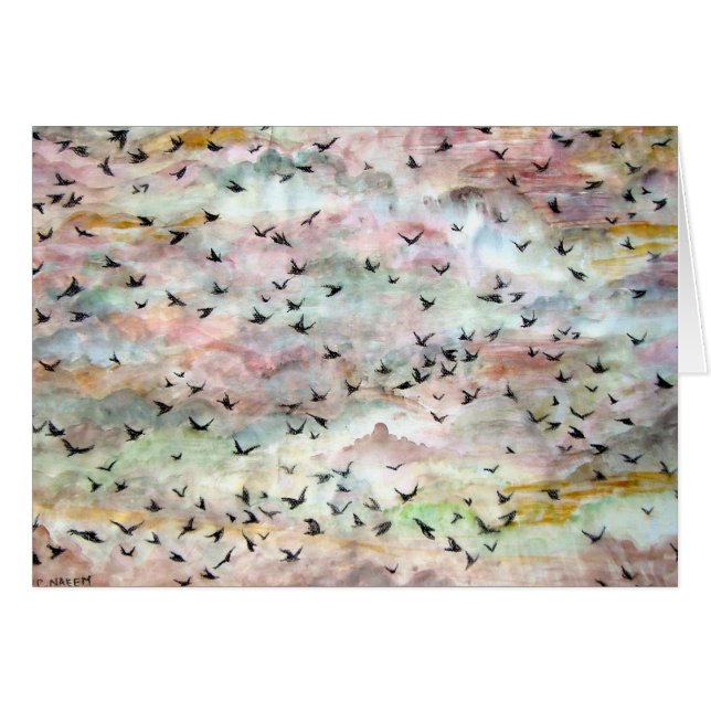 Grote klok in de vlucht (Voorkant Horizontaal)