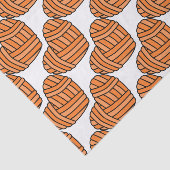 Grote klokpan van garen (Oranje) Tissuepapier (Detail)