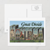 Grote kloof, Montana - grote lettertjes Briefkaart (Voorkant / Achterkant)