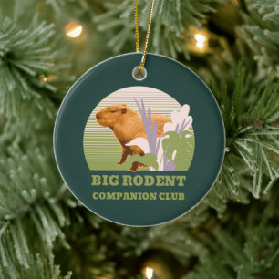 Grote Knaagdier Vrienden Club Capybara Keramisch Ornament