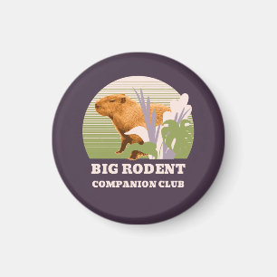 Grote Knaagdier Vrienden Club Capybara Magneet