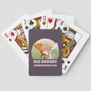 Grote Knaagdier Vrienden Club Capybara Pokerkaarten