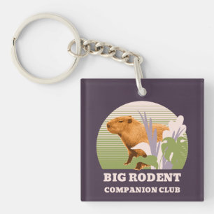 Grote Knaagdier Vrienden Club Capybara Sleutelhanger