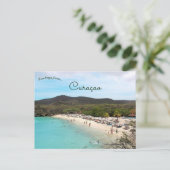 Grote Knip-strand Curaçao Briefkaart (Staand voorkant)