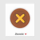 Grote knop Sticker (Vel)