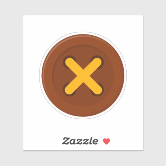 Grote knop Sticker (Vel)