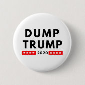 Grote knop Trump 2020 Ronde Button 5,7 Cm (Voorkant)