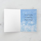 Grote knuffel Dank u Opmerking Kaart (Binnen)