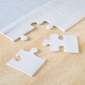 Grote knuffel Penguin op ijsfoto met tekst Legpuzzel (Zijkant)