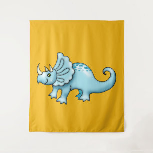Grote knuffel Triceratops muurdecoratie voor kinde Wandkleed