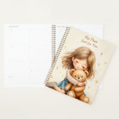 Grote Knuffels Schattig Meisje dat een Teddydbeer  Planner (Display)