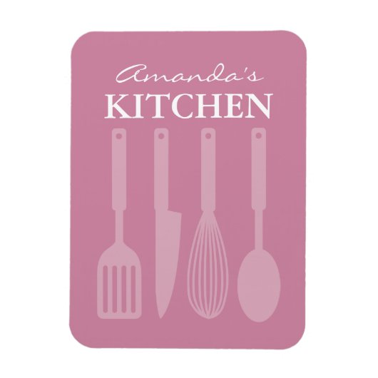 Grote koelkast-magneet met keukengerei magneet (Verticaal)