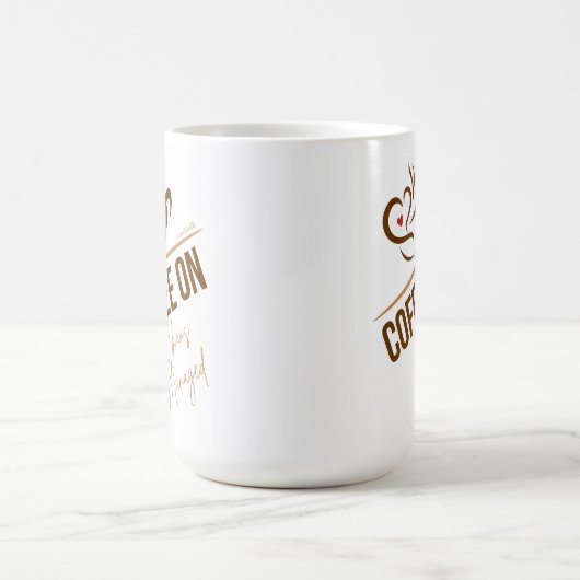 Grote koffie Mok - Coffee On - Chaos Managed (Center)