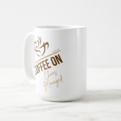 Grote koffie Mok - Coffee On - Chaos Managed (Voorkant links)
