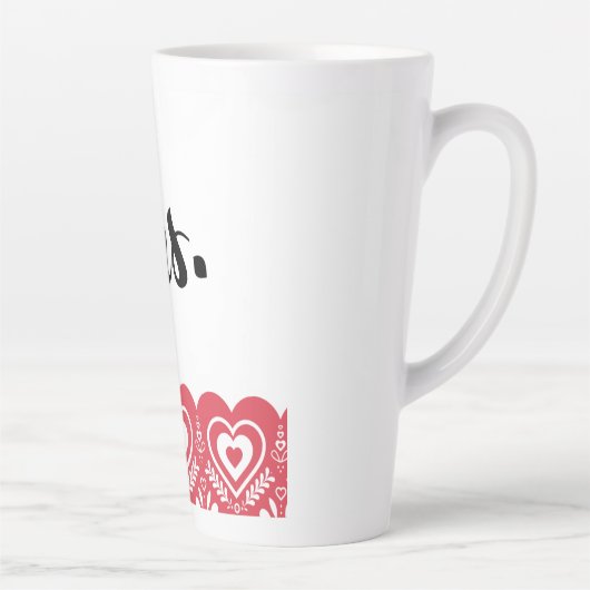 Grote koffie-Mok Latte Mok (Rechts)