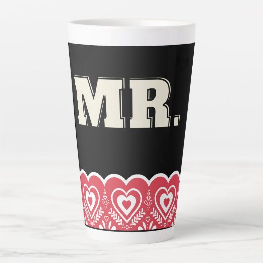 Grote koffie-mok latte mok (Voorkant)