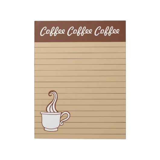 Grote Koffie Notitieblok (Linkerzijde)