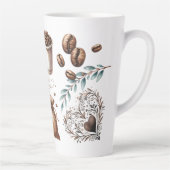 Grote koffiebeker Liefde is aan de gang Latte Mok (Rechts)