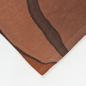 Grote koffiebonen voor koffie-overs fleece deken (Hoek)