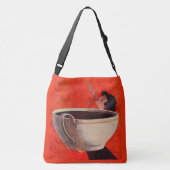 grote koffiedrinker crossbody tas (Achterkant)