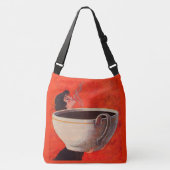 grote koffiedrinker crossbody tas (Voorkant)