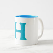 Grote koffiekop tweekleurige koffiemok (Voorkant rechts)