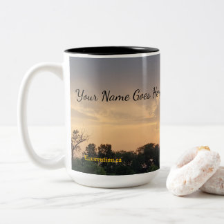Grote koffiemok tweekleurige koffiemok