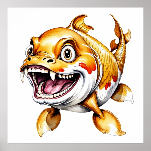 Grote Koi Carp - Archival Art Print (Voorkant)