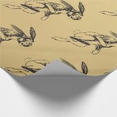 Grote konijn Funny Bunny Jack Rabbit Cadeaupapier (Hoek)