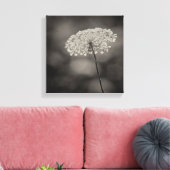 Grote Koningin Anne's Kant Bloem Zachte Achtergron Canvas Afdruk (Insitu (Woonkamer))