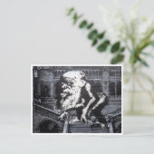 grote kop briefkaart (Staand voorkant)