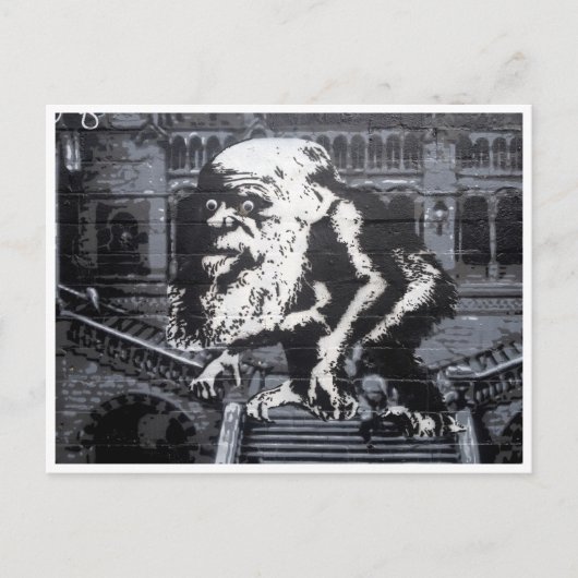 grote kop briefkaart (Voorkant)