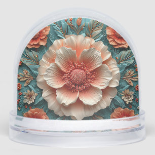 Grote Koraal Bloemen Sneeuwbol