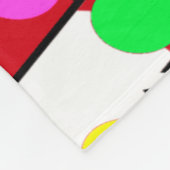 GROTE KORTE BABY DOT PATROON BUBBLY HAPPY FLEECE DEKEN (Hoek)