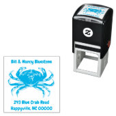 Grote Krab Retouradres Zelfinktende Stempel (In situ)