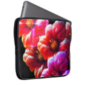 Grote, Krachtige, Mooie Bloemen op een Elektronica Laptop Sleeve (Voorkant Rechts)