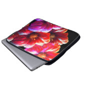Grote, Krachtige, Mooie Bloemen op een Elektronica Laptop Sleeve (Voorkant onderkant)