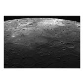 Grote kraters op de planeet Kwik Foto Afdruk (Voorkant)