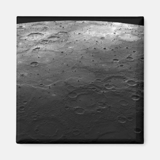 Grote kraters op de planeet Kwik Magneet (Voorkant)