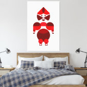 Grote krijger canvas afdruk (Insitu (Slaapkamer))