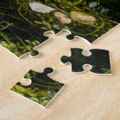 Grote krokodillen zwemmen in moeraswater legpuzzel (Zijkant)