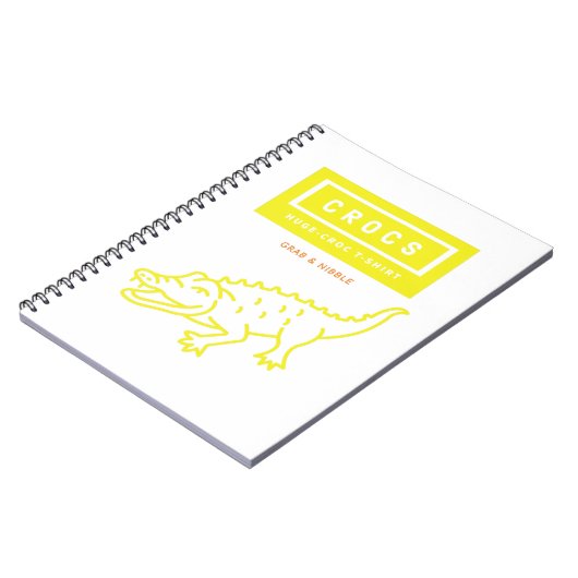 GROTE KRUIDEN, krokodillenvormig t-shirt Notitieboek (Linkerzijde)