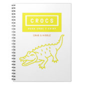 GROTE KRUIDEN, krokodillenvormig t-shirt Notitieboek (Voorkant)