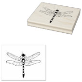 Grote kunststempel voor Dragonfly Rubberstempel (Gestempeld)