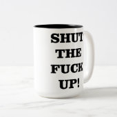 GROTE KUPPEN VAN DE F-UP KANTOOR TWEEKLEURIGE KOFFIEMOK (Voorkant rechts)