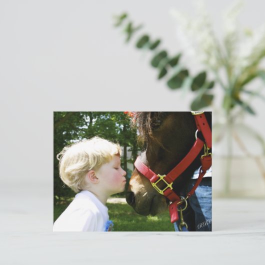 grote kus briefkaart (Staand voorkant)