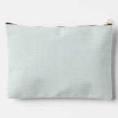 Grote kustblauwe geometrische monogram accessoire etui (Achterkant)
