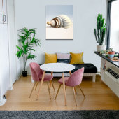 Grote kustzeeschelpen canvas