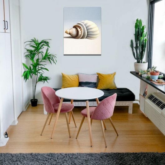Grote kustzeeschelpen canvas