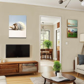 Grote kustzeeschelpen canvas